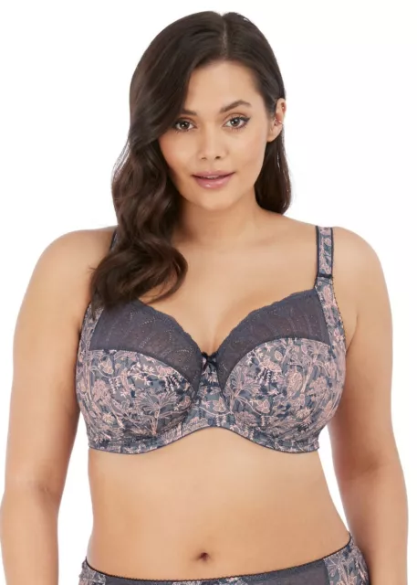 Elomi Cate Bra Full Cup Banded Underwired Bras Lingerie Black Latte White
