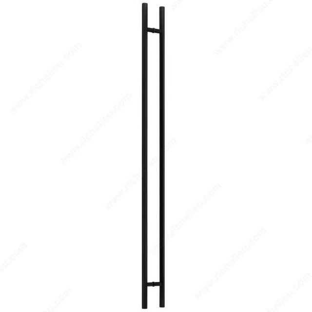 72" Entry Door Pull Handle Matte Black stainless Ladder Handle glass/wood door