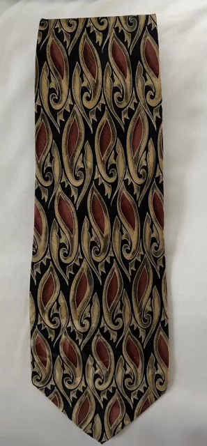 Neiman Marcus Men's Tie Hand Sewn 100% Silk Made In USA