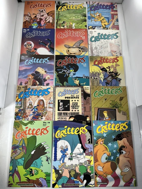 Lot Of 47 Critters #1-50 Complete Set(-4) Fantagraphics Early Usagi Yojimbo 1986 2