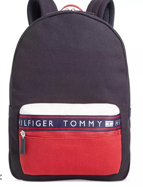 TOMMY HILFIGER Men s Canvas Hayes Backpack, Navy, NWT $128