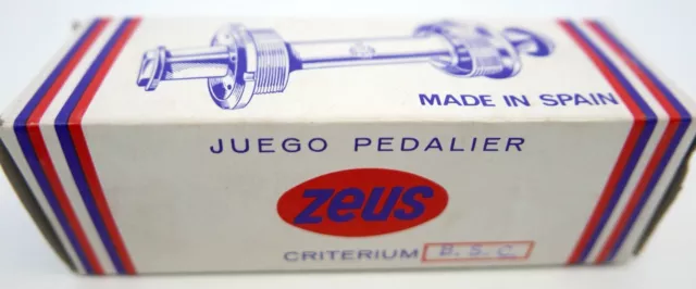 Zeus Square Taper Bottom Bracket - Boxed Complete, NOS, 118x55, BSC