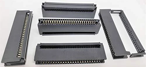 50 Pins IDC 2.54mm Card Edge Connector for 1.27mm Flat Ribbon Cable CE50 5-Pack
