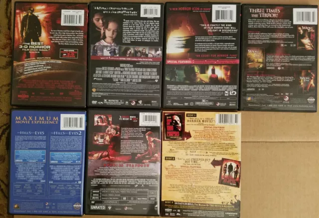 Lot de 12 films d'horreur DVD 2