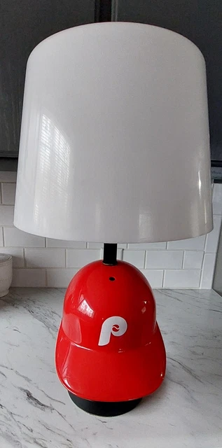 Boston Red Sox Baseball Cap Hat Lamp Light with original Plastic Shade vintage Boston Red Sox Baseball Cap Hat Lamp Light with original Plastic Shade vintage