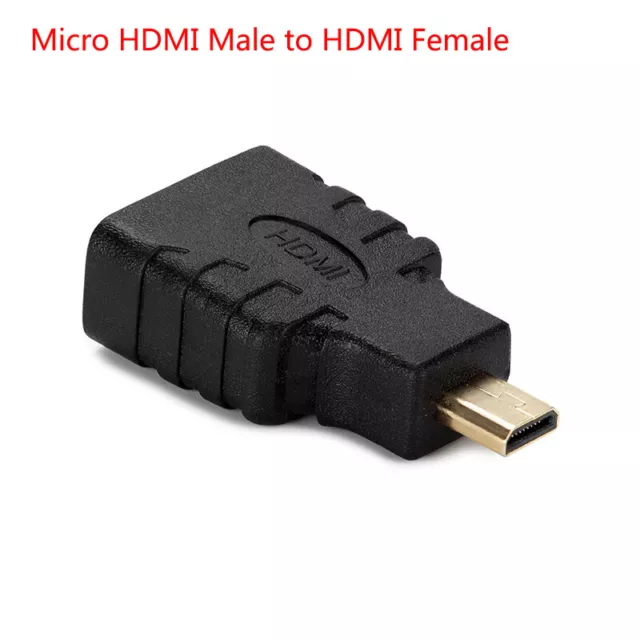 Mini Micro Mâle HDMI Standard Femelle Adaptateur Extension F-M Convertisseur Top 3