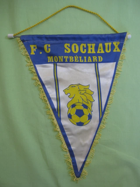 Fanion Vintage FC Sochaux-Montbéliard - Années 80 - Objet De Collection Supporter