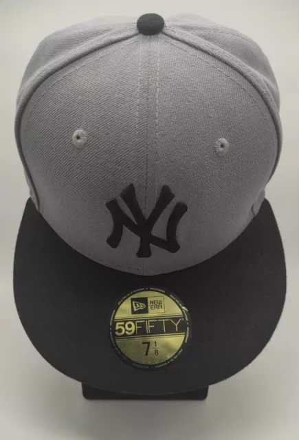 New Era 59fifty NY Yankees 7 1/8, 56,8 cm, Basecap Grau Schwarz Gray Black