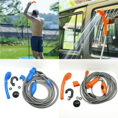 Arebos AREBOS Soffione Doccia da Campeggio Auto 12V Fuori dal Giardino Doccia per Cani 