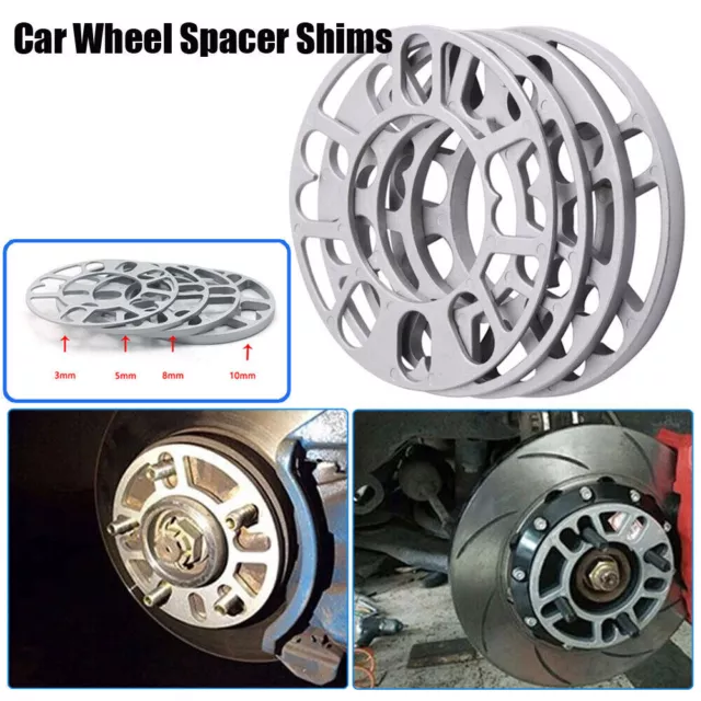 3mm/5mm/8mm/10mm Tool Car Hub Wheel Spacer Adaptor Aluminum Accessories Kits