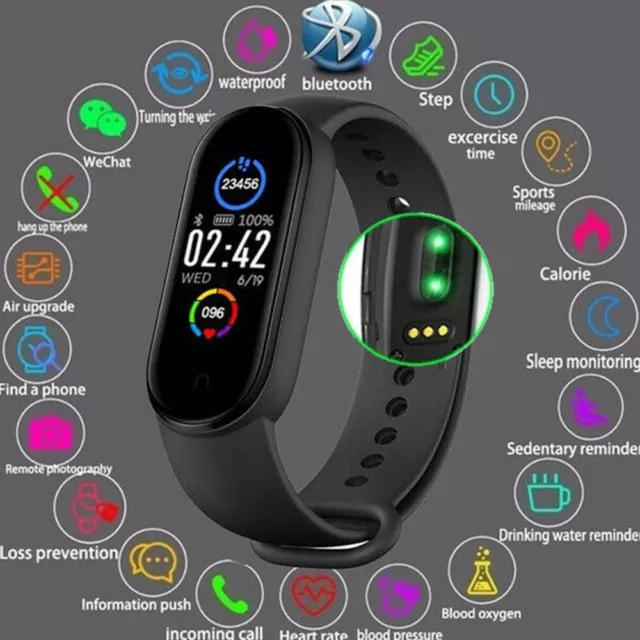 Smart Watch Band Sport Activity Fitness Tracker For Kids Fit For Android iOS AU 2