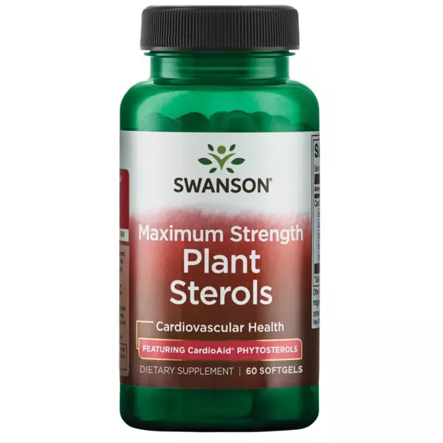 Swanson Maximum Strength Plant Sterols CardioAid Phytosterols 60 Softgels