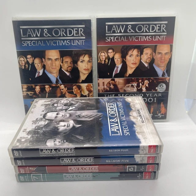 LAW AND ORDER Special Victims Unit Season 2 3 4 5 6 7 Complete DVD Box Set R4 EUR 29,04