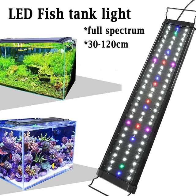 UK Aquarium Fish Tank LED Light Over-Head Full Spectrum Plant Lighting Lamp