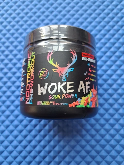 Das Labs Woke AF Sour Power Pre Entrenamiento 20 porciones Expiración 12/2024