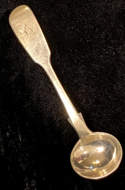 Michael Septimus Brown Halifax Canada 1840-70 Sterling Silver Mustard Spoon