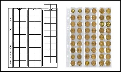 5 feuilles pièces MU54-L 54 cases 20 MM Lindner Multi Collect supplément