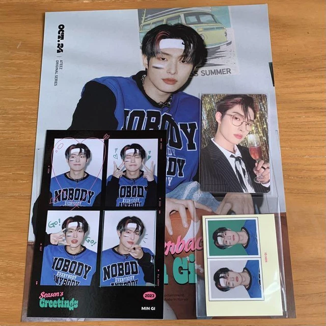 ATEEZ WOOYOUNG SEASONS Greeting 2023 Official Photocard Mini Poster ID