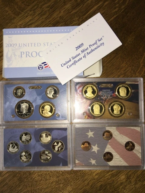 2009 US Mint PROOF Set~~18 Coins~~with COA. OGP