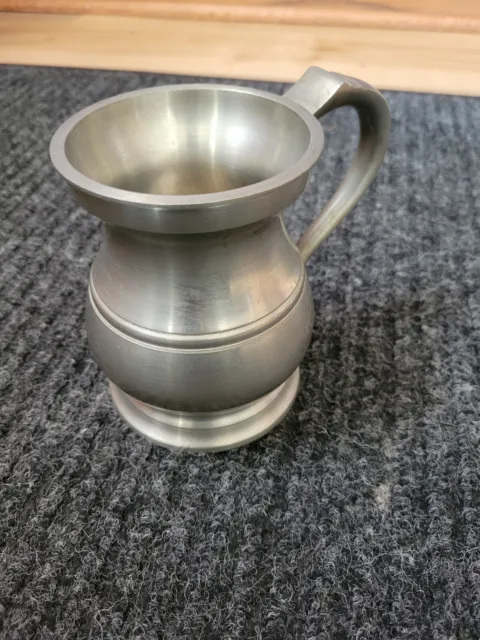 Vintage NICE James Yates 1 Pint Leadless Cast Pewter Mug Made in England CLEAN