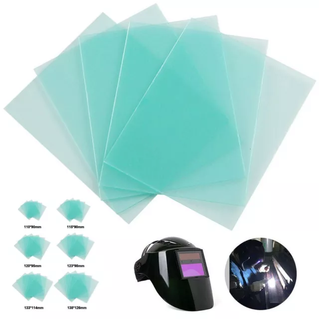 10x Cubierta protectora de soldadura transparente para PC placa de lente para reemplazo de casco de soldadura