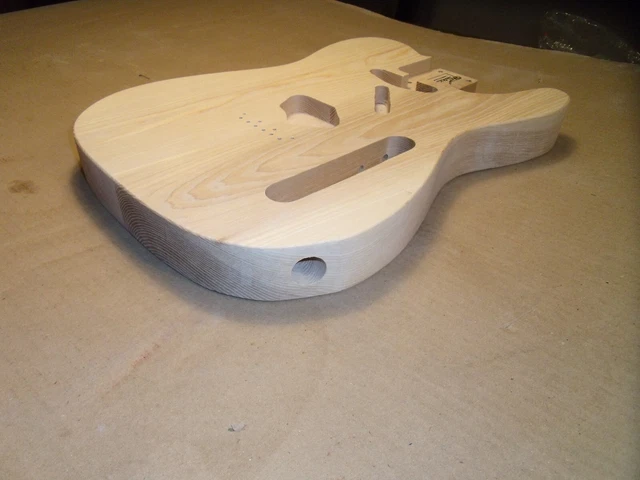 TELE GUITAR BODY WHITE ASH S x S UNFINISHED 1 3/4'' THICKNESS $89.95 ...