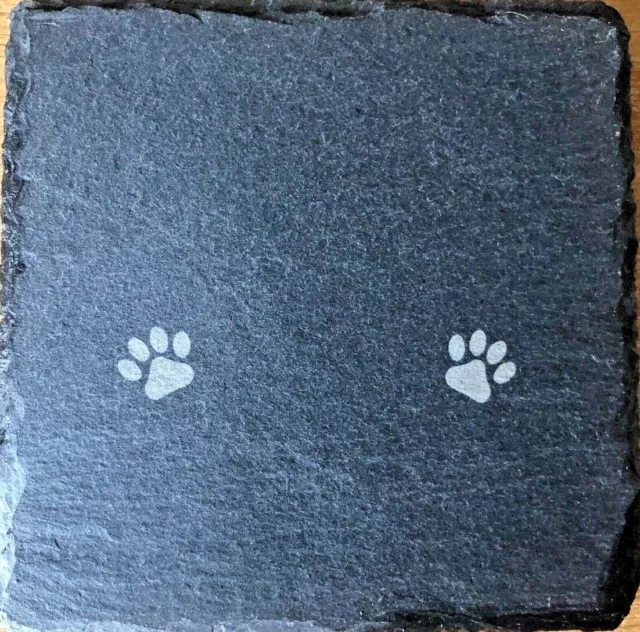 Slate Coaster Personalised Christmas Gift from Dog / Cat Present