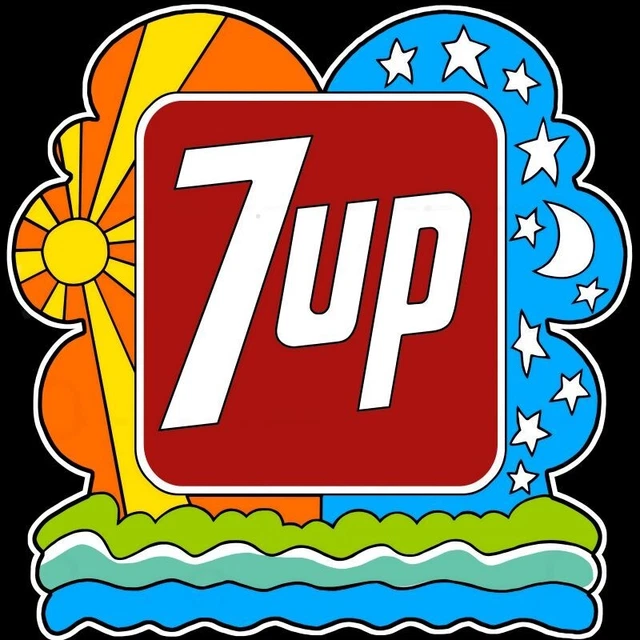 60年代 セブンアップ ソーダマシーン 看板 ピーターマックス ライト