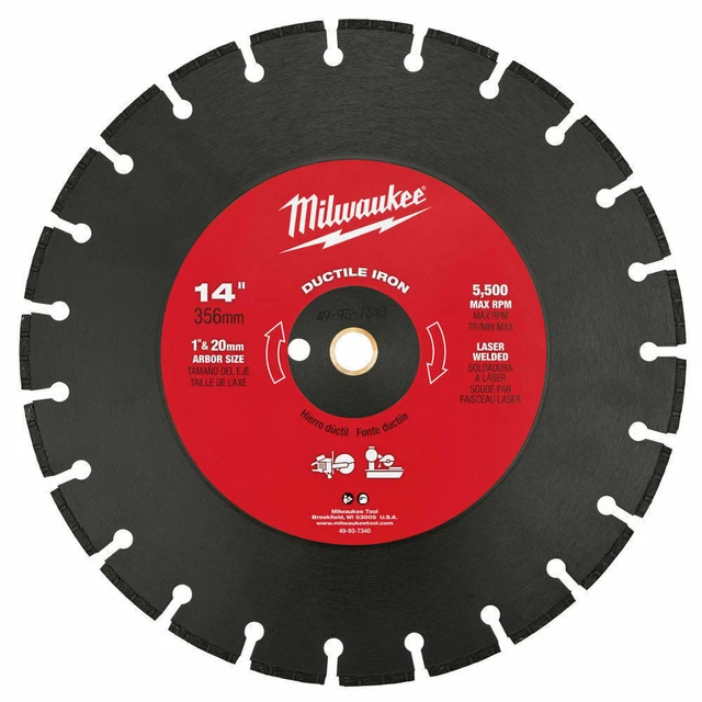 Milwaukee 49-93-7340 14 in. Ductile Iron Segmented Saw Blade