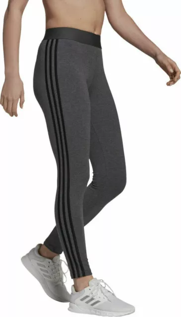Adidas Leggings Loungewear Essentials 3-Stripes, Damen - (Dark Grey / Schwarz)