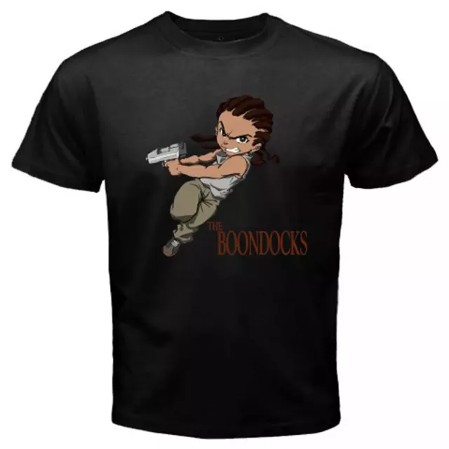 THE BOONDOCKS TV Series Logo Men's Black T-Shirt Size S-5XL $19.99 ...