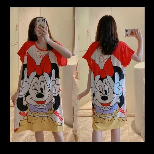 Camicia Notte Disney Mickey Mouse Donald Duck Stitch Pooh Spedizione 20 Giorni