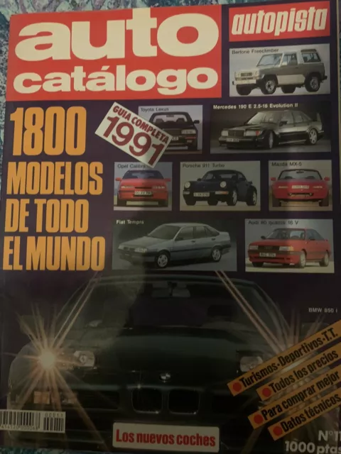 Revista autocatalogo autopista año 1991