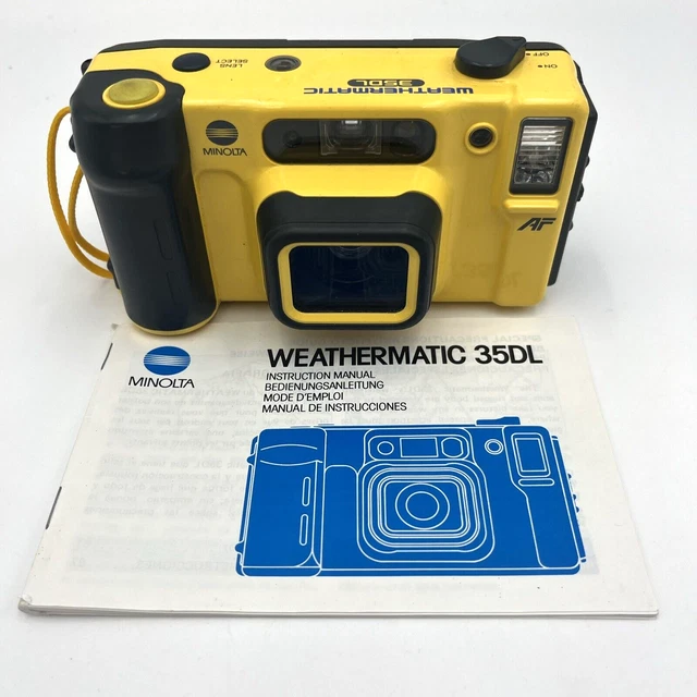 MINOLTA Weathermatic-A Pocket Camera. Underwater Waterproof 110 Film