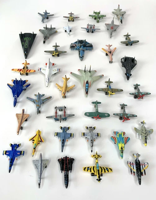 1987 GALOOB MICRO Machines Lot 36 Airplane Fighter Jet Military Planes