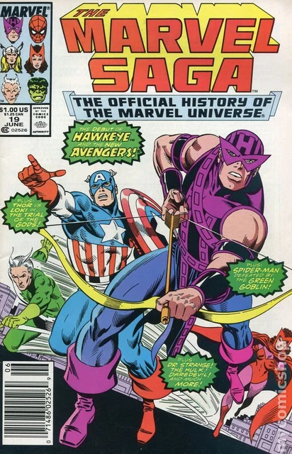 Marvel Saga Mark Jewelers 19MJ VG 1987 Stock Image Low Grade