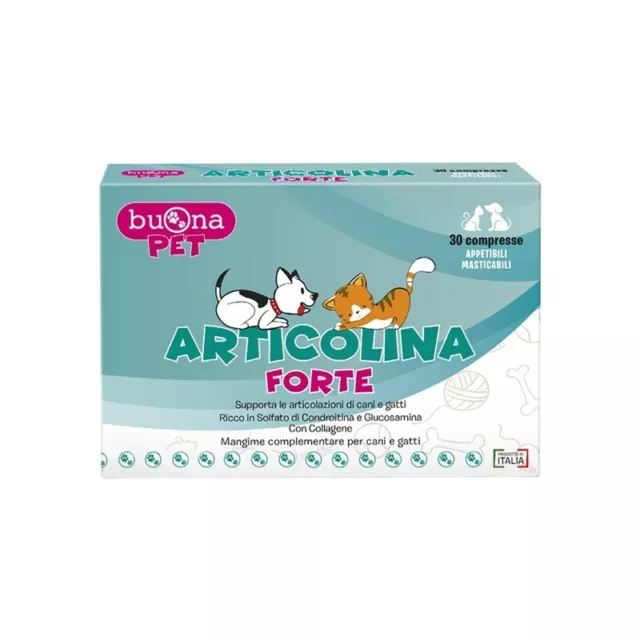 BUONA PET Articolina Forte - Cats and Dogs Complementary feed 30 tablets