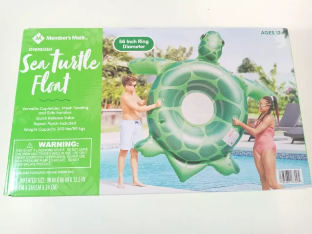 Member's Mark Oversized Inflatable Sea Turtle Pool Float