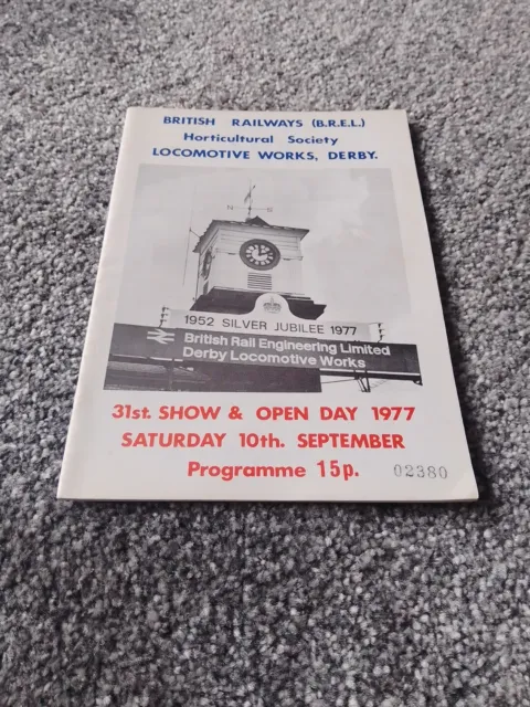Railway Booklet:BR BREL Locomotive Works, Derby - Open Day - 10 September 1977