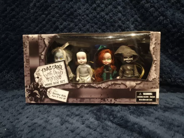 Rare 2009 Living Dead Dolls Xmas Carol Minis Box Set New and Boxed