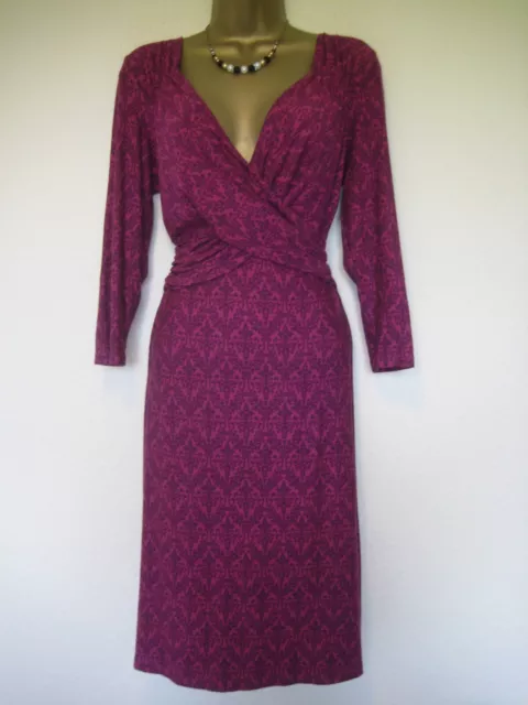 Pepperberry purple patterned dress size 14 C/RC
