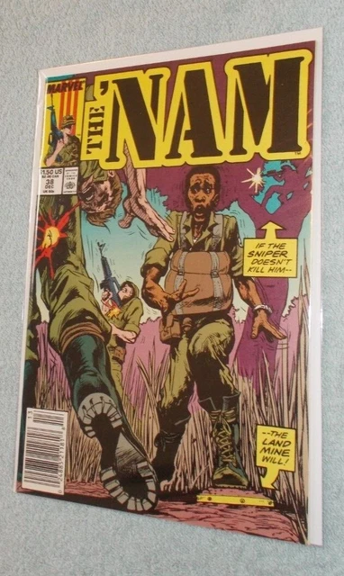 The Nam # 38 1989 Marvel War Comic Doug Murray Fine- (Thank You Vets!)