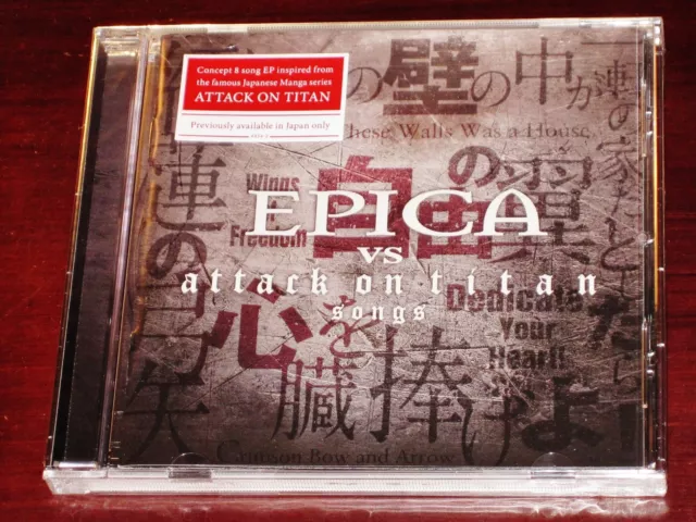 Epica: Vs. Attack On Titan Songs EP CD 2018 Nuclear Blast Recs USA NB 4454-2 NEW