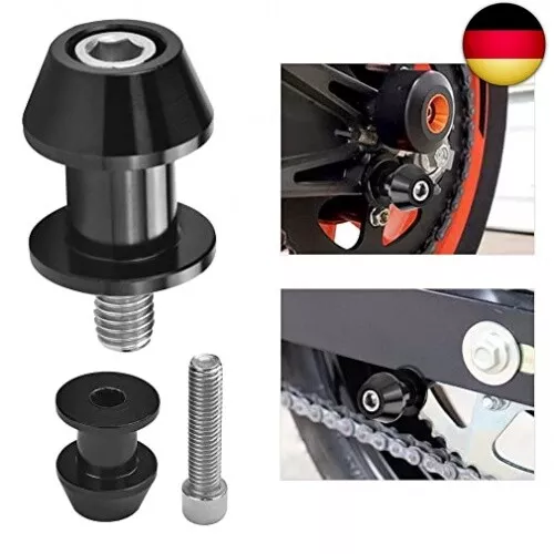 2 Stücke Bobbins Motorrad Prismabuchsen M8 Racingadapter Aluminium