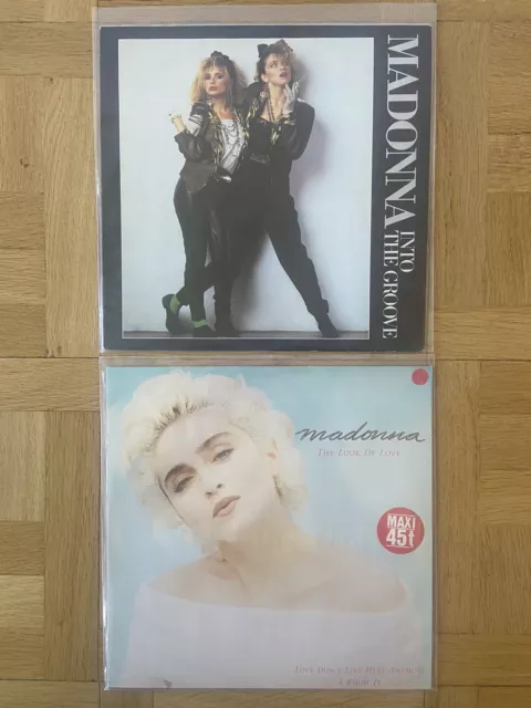 Madonna lot de 2 maxis 45 tours vinyles  (2 vinyl maxi singles bundle)