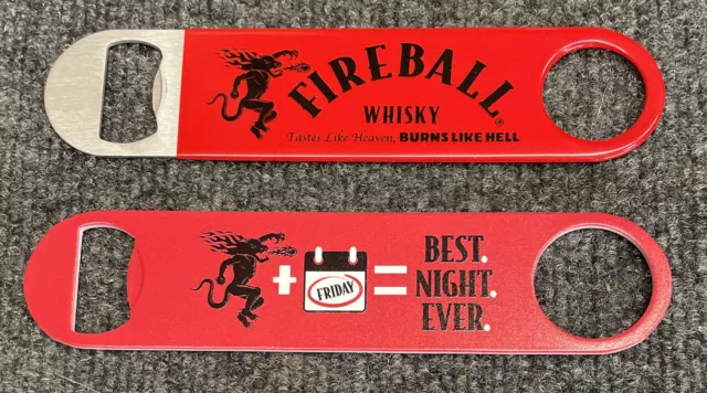 2 Pack Fireball Cinnamon Whisky - Bartender Bottle Opener - Fireball Friday New