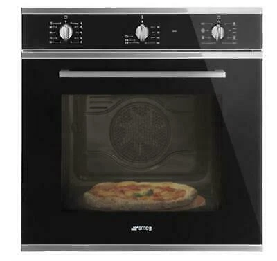 Smeg Sf64M3Pzn Forno Pizza Elettrico Termoventilato 8 Funzioni Nero Classe A