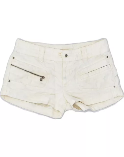 NIKE Womens Hot Pants UK 12 Medium W32 Beige Cotton J110