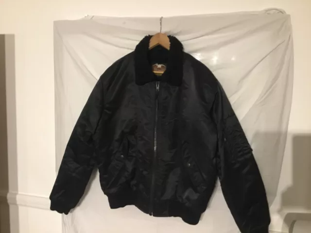 harley davidson black bomber jacket mens large