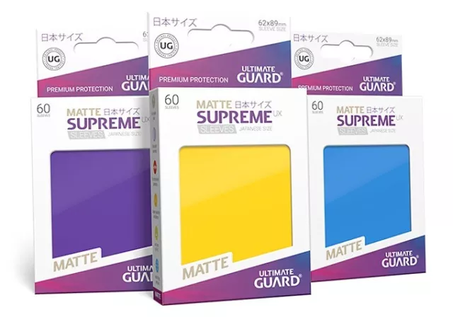 Ultimate Guard - Supreme UX Matte Sleeves (60)  [Japanese Size] [19 colours]